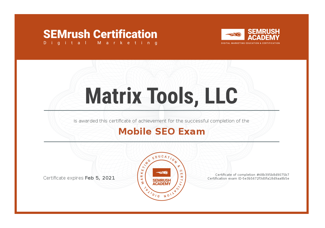 Mobile SEO Certification